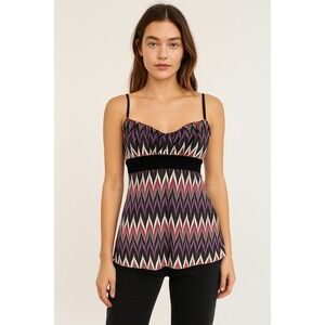 VTG Y2K 90s RAMPAGE Top Babydoll Size M Multicolors Sequins Party USA Vintage